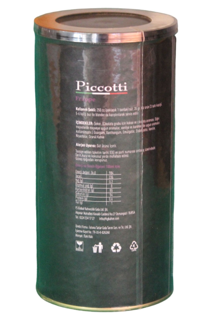 PICCOTTI FRAPPE KLASIK 1000 GR PICCOTTI FRAPPE KLASIK 1000 GR